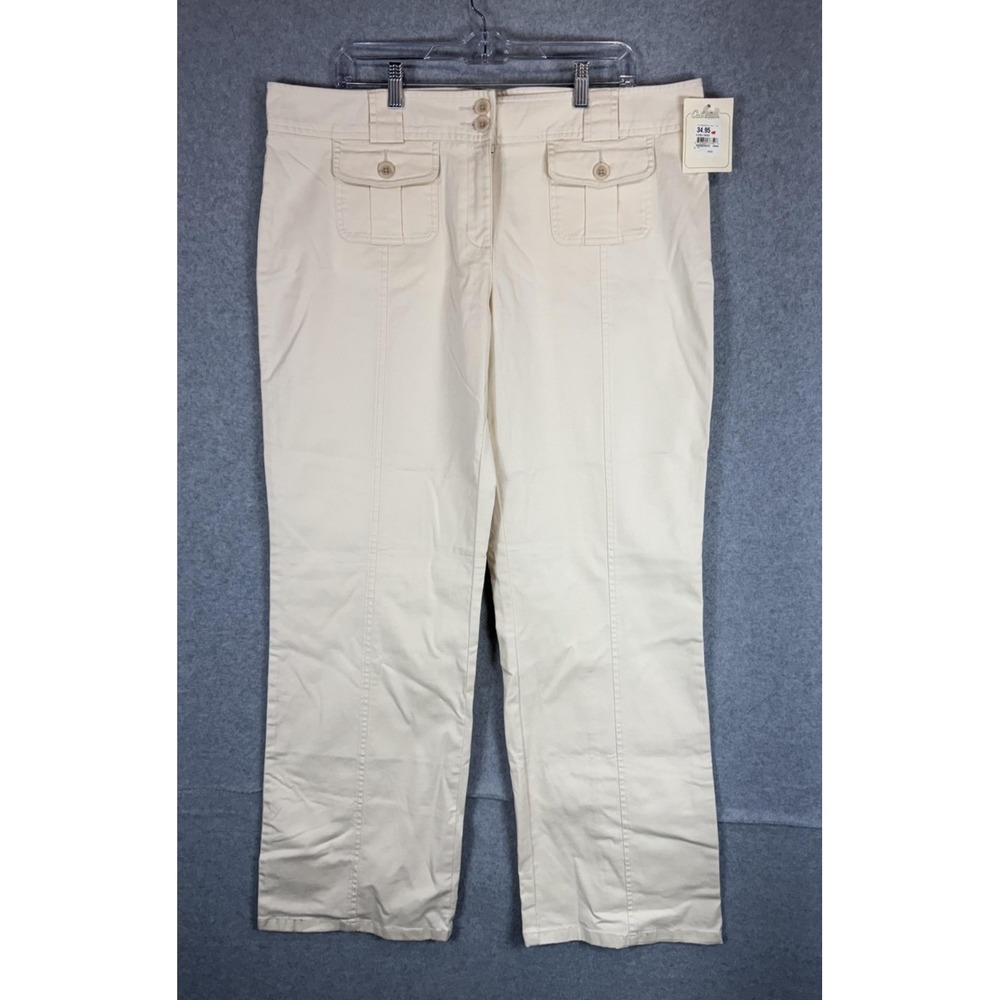 Cabela's Casuals Pants Womens 18 Regular Straight‎ Leg Stretch Cargo Pockets